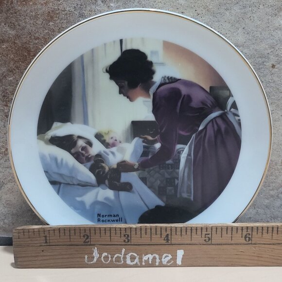 Vintage Norman Rockwell Mothers Love Collectors Plate - Picture 8 of 10
